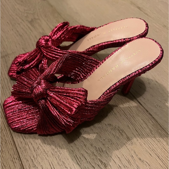 New Loeffler Randall Claudia Top Knot Sandal Heels - Picture 9 of 13